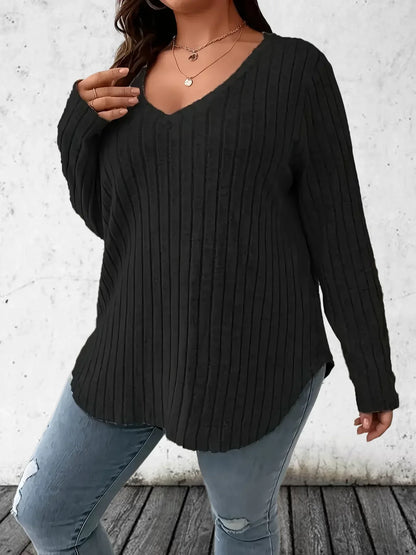 Dámský plus size svetřík