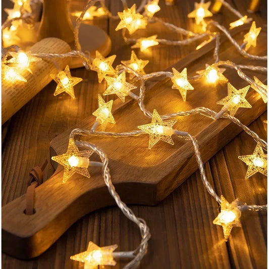 LED řetěz hvězdy