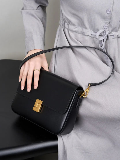Dámská kožená crossbody kabelka