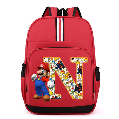 Školní batoh Super Mario s písmenem