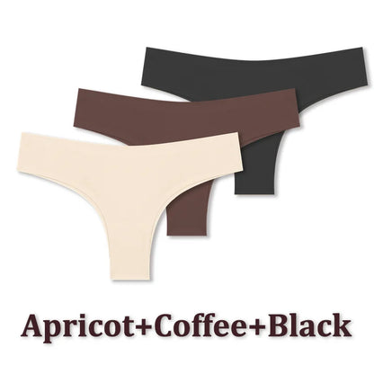 Dámské bezešvé brazilky 3 ks