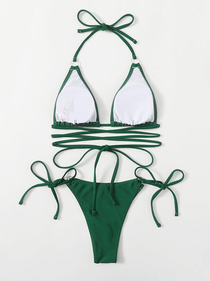 Dámské sexy bikiny se zavazováním