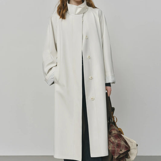 Dámský elegantní kabát z bavlny