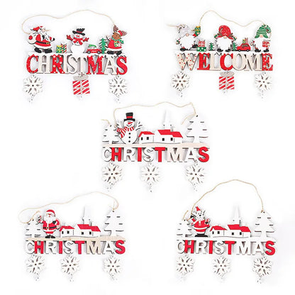 Dřevěná dekorace Christmas