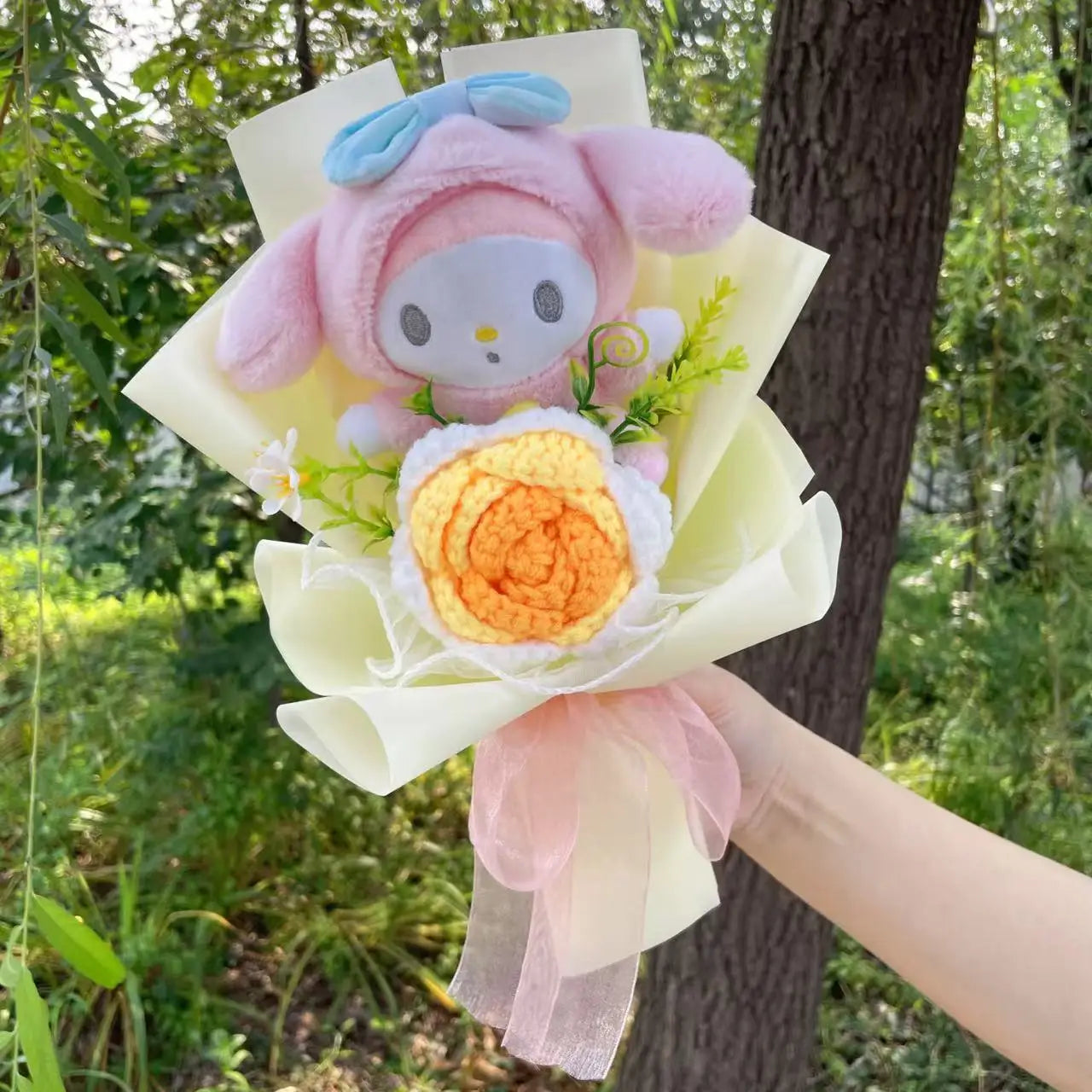 Plyšová kytice Sanrio