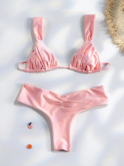 Jednobarevné bikiny