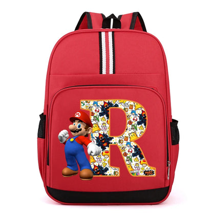 Školní batoh Super Mario s písmenem