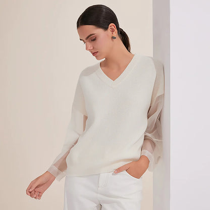 Dámský elegantní top z vlny