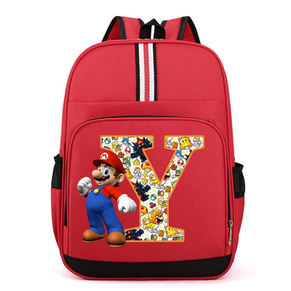 Školní batoh Super Mario s písmenem