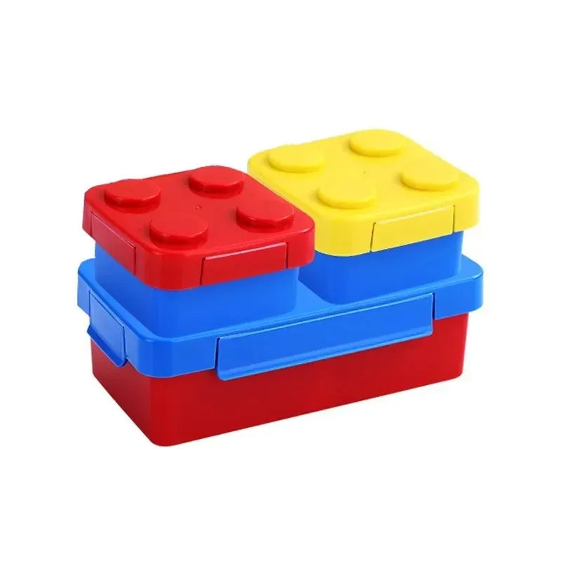 Box na svačinu ve stylu stavebnice