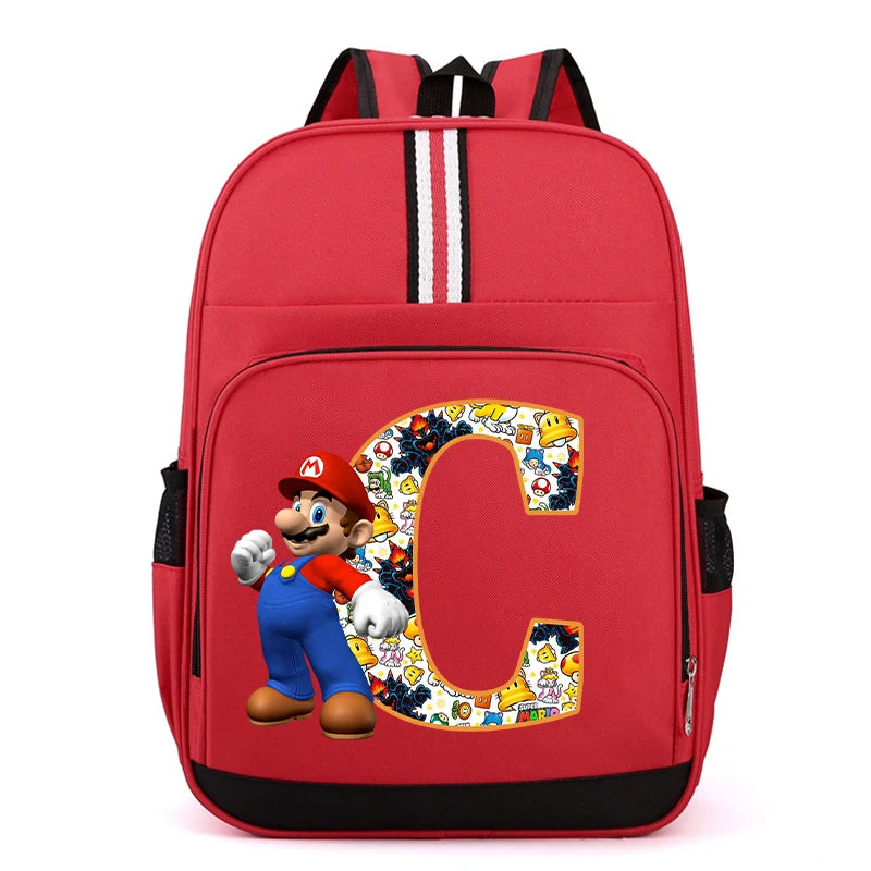 Školní batoh Super Mario s písmenem