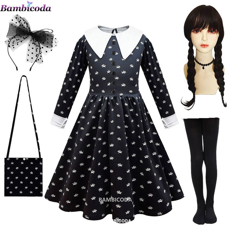 Dívčí kostým Wednesday