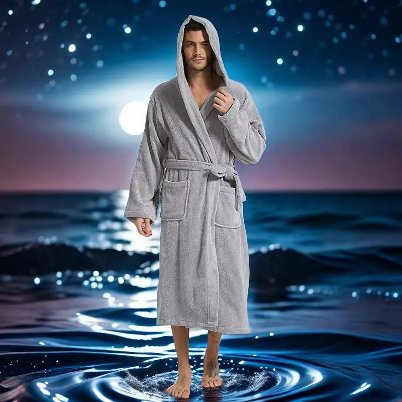 Unisex župan s kapucí