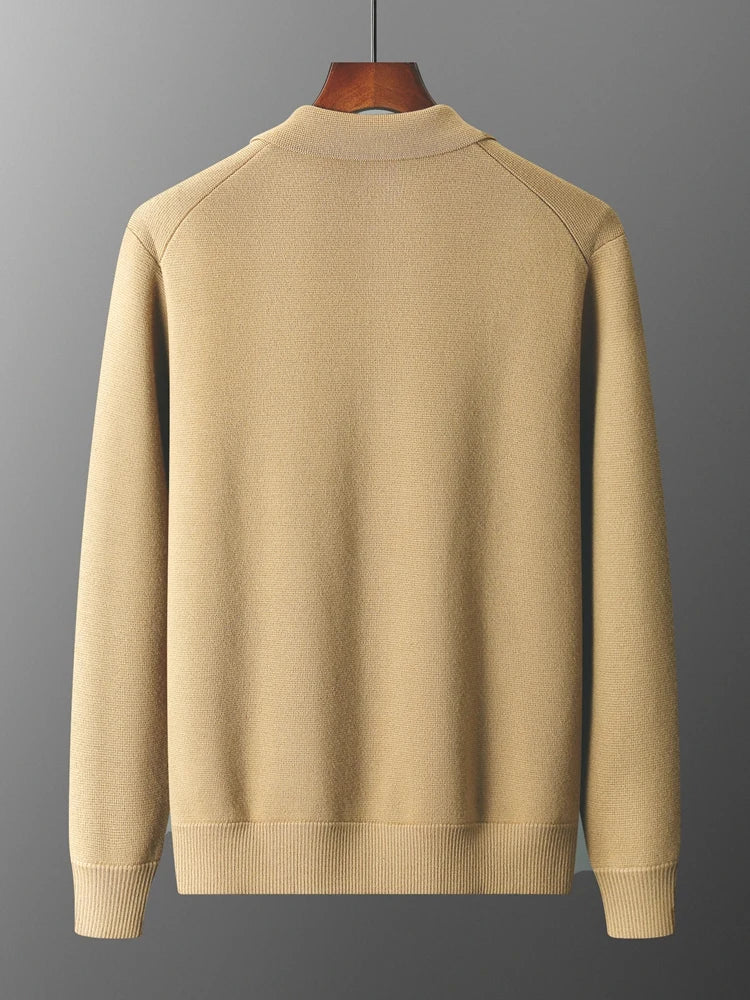 Pánský elegantní kardigan 100 % merino vlna