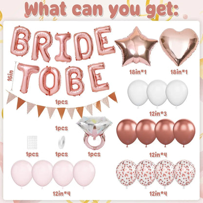 Dekorace na rozlučku Bride to Be