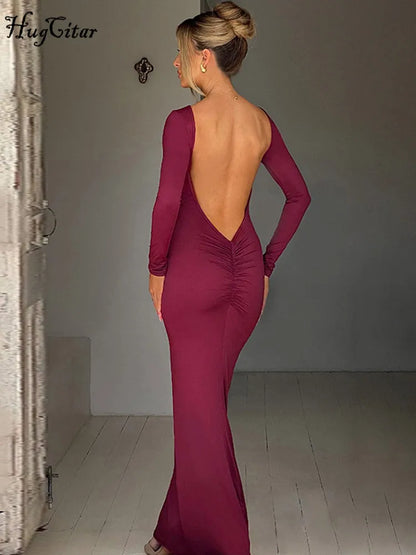 Dámské elegantní dlouhé šaty