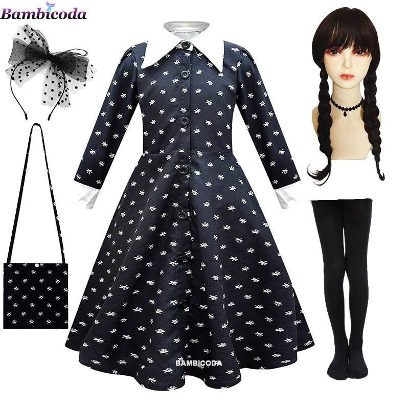 Dívčí kostým Wednesday