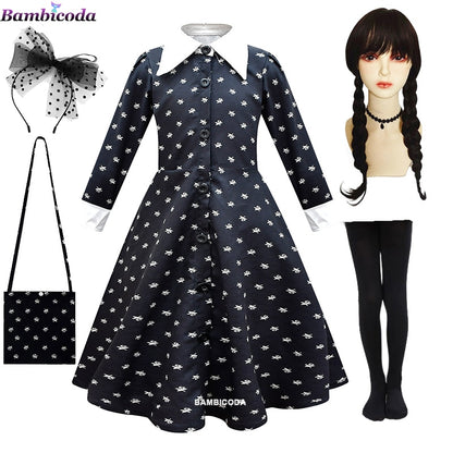 Dívčí kostým Wednesday