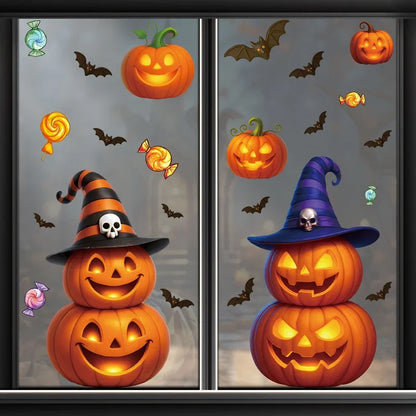 Dekorace na sklo Halloween