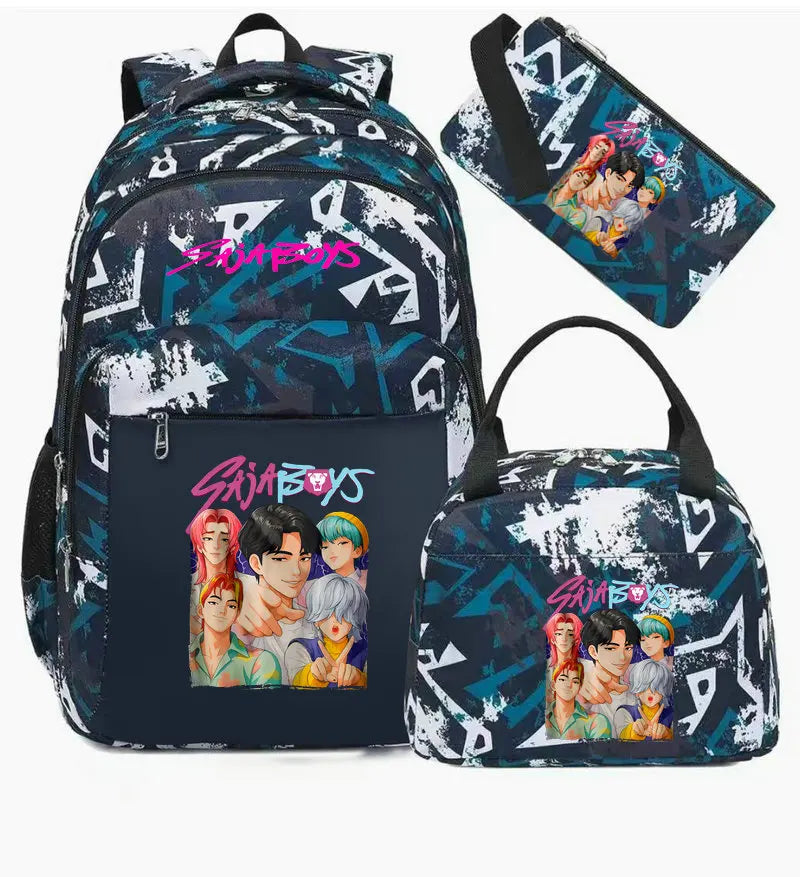 Školní set batohu Kpop Saja boys