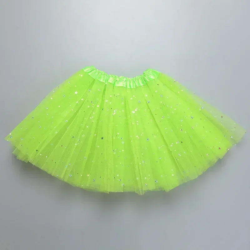 Dívčí tutu sukně se třpytem