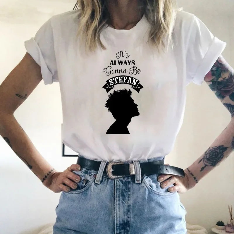 Dámské bílé triko Upíří deníky