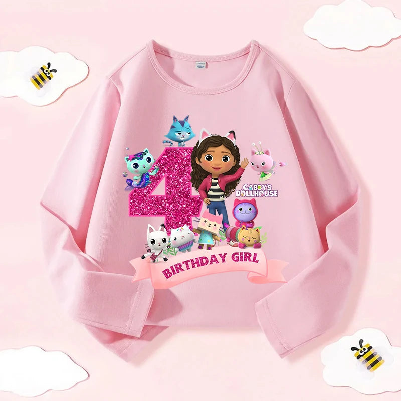 Narozeninové triko Gabby Dollhouse