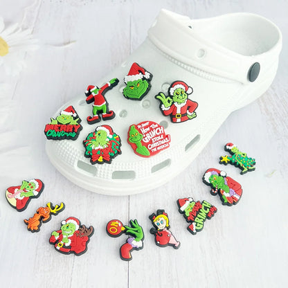 Grinch doplňky na crocs