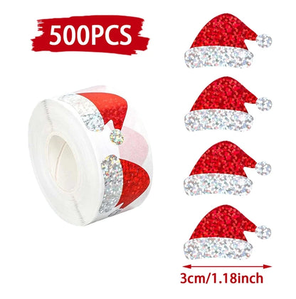 Vánoční samolepky 500 ks