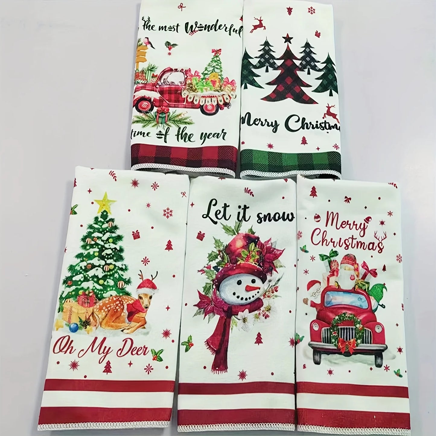Set vánočních útěrek 5 ks