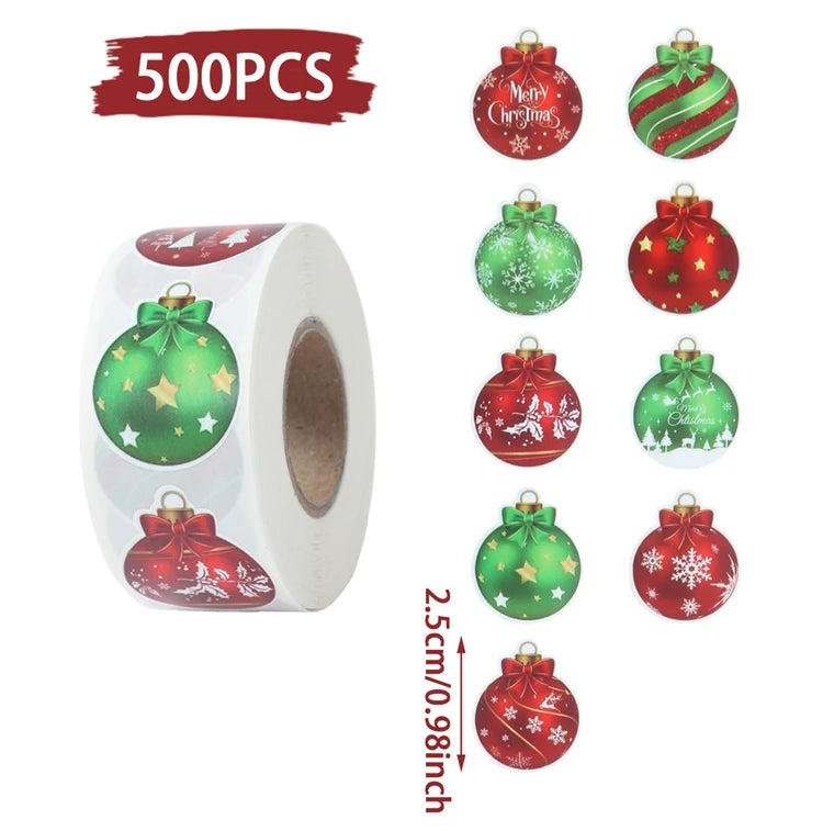 Vánoční samolepky 500 ks