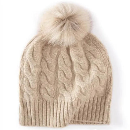 Dámská čepice s vlnou