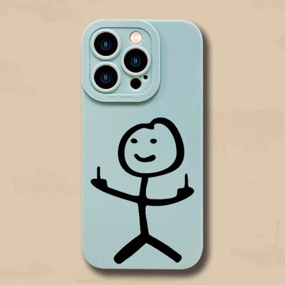 Kryt na IPhone s prostředníčkem