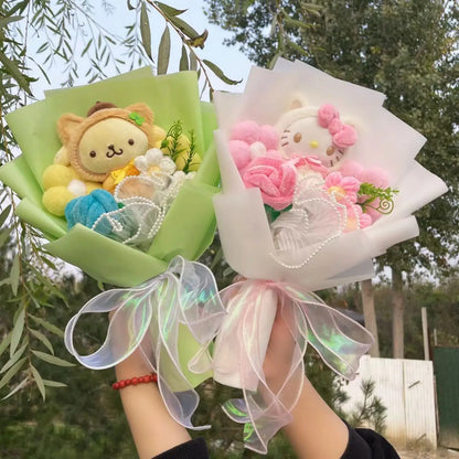 Plyšová kytice Sanrio