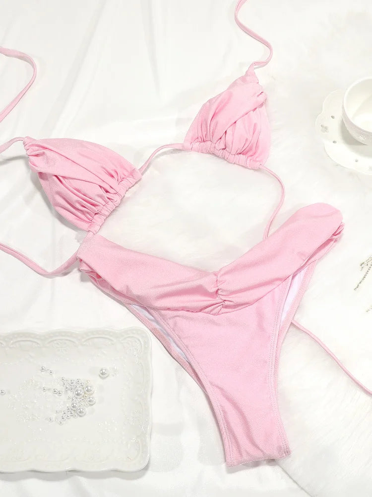 Jednobarevné bikiny