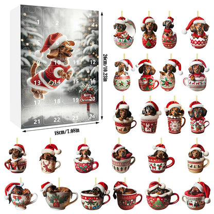 Adventní kalendář s jezevčíkem