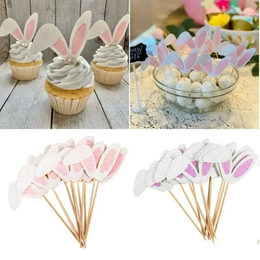 Zaječí uši ozdoby do cupcake