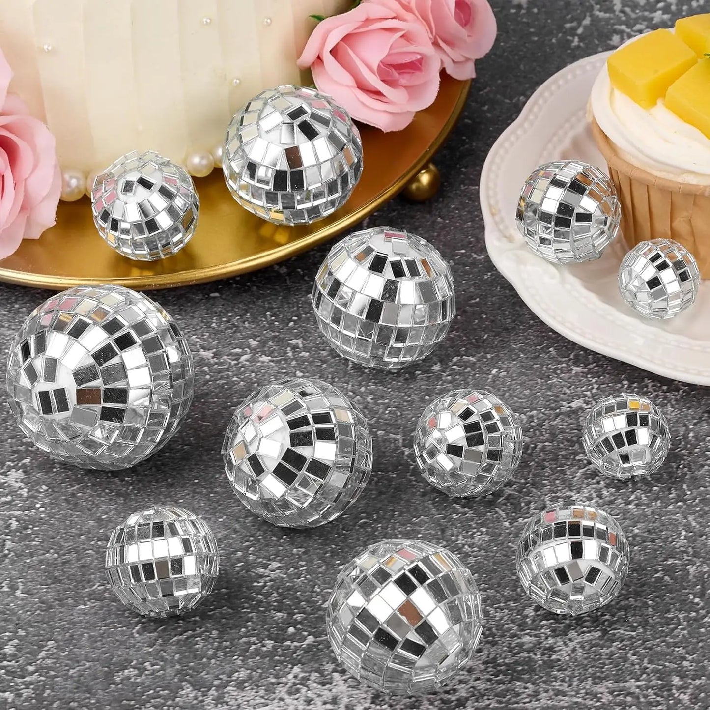 Dekorace disco koule 30 ks