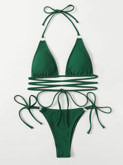 Dámské sexy bikiny se zavazováním