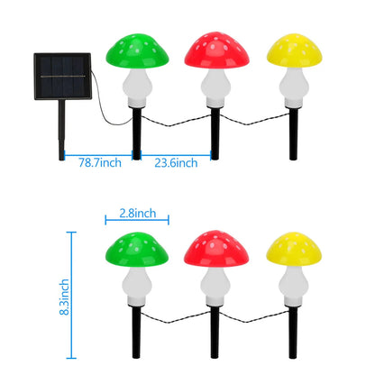 LED zahradní světlo houba