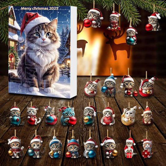 Adventní kalendář Kočičí ozdoby