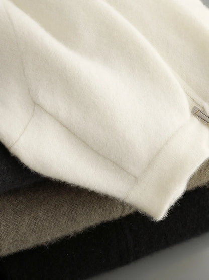 Pánský svetr se zipem 100 % merino vlna