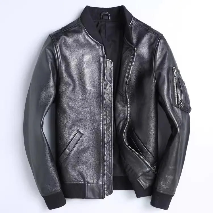 Pánský kožený bomber
