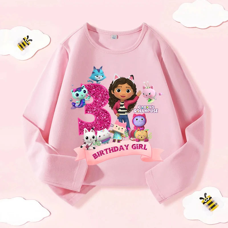 Narozeninové triko Gabby Dollhouse
