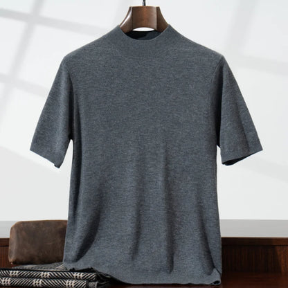 Pánské vlněné triko s roláčkem