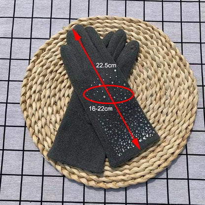 Dámské rukavice s kamínky