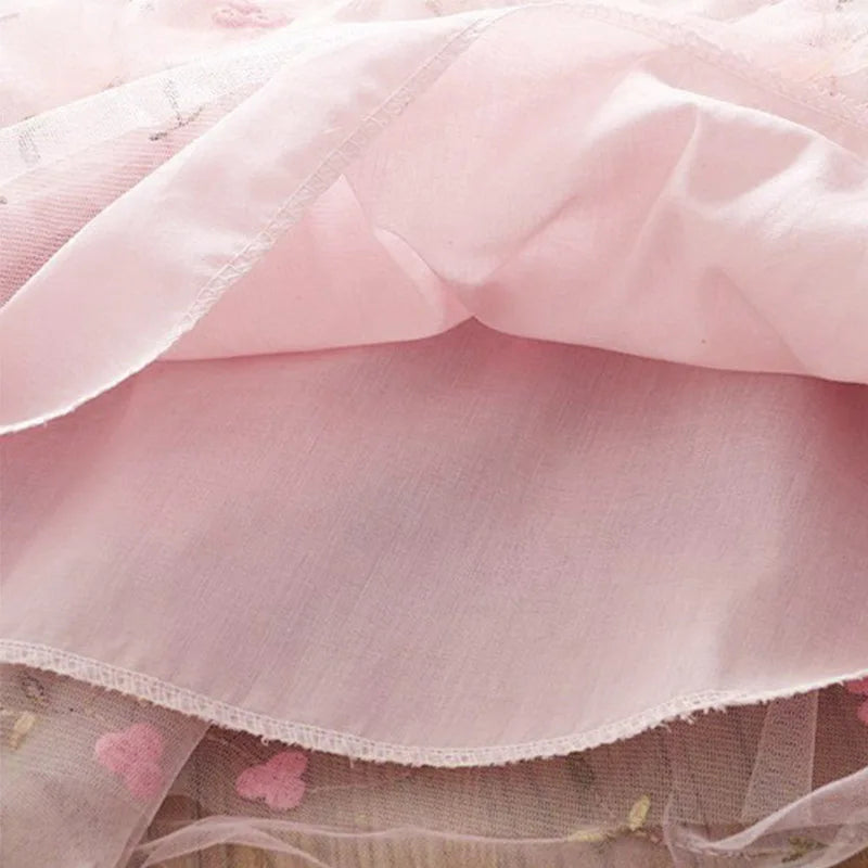 Dívčí letní šaty s květinami