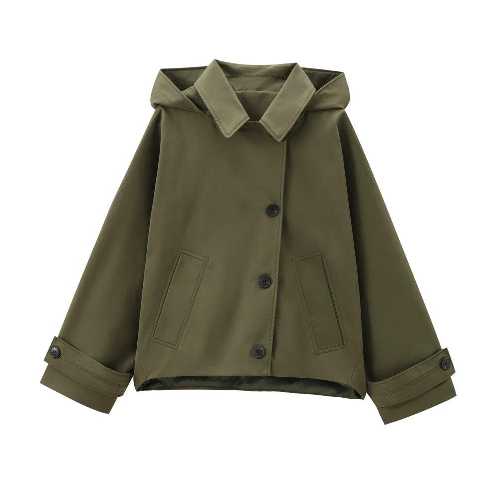 Dámský krátký trenchcoat