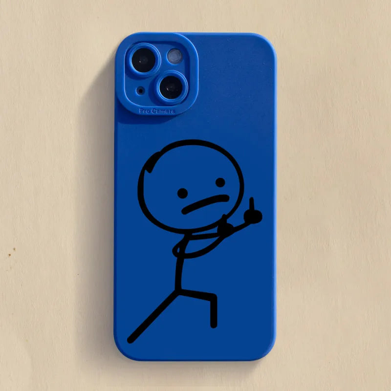 Kryt na IPhone s prostředníčkem