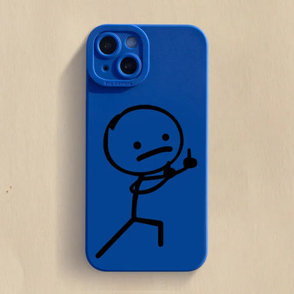 Kryt na IPhone s prostředníčkem